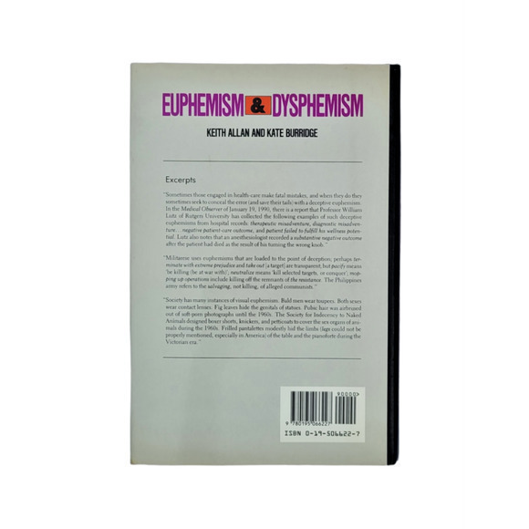 Euphemism and‎ Dysphemism: Language Used as Shield and Weapon Hardcover Book - Picture 3 of 8